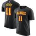 Men's Jordan Brand Trae Young Black Atlanta Hawks 2022/23 Statement Edition Name & Number T-Shirt