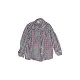 Baby CZ by Carolina Zapf Long Sleeve Button Down Shirt: Blue Checkered/Gingham Tops - Kids Boy's Size 6