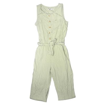 Abercrombie Jumpsuit: Green Solid Skirts & Jumpsuits - Kids Girl's Size 15