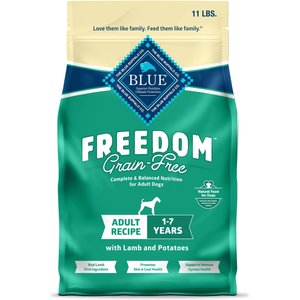 Blue Buffalo Freedom Lamb Grain-Free Dry Dog Food, 11-lb bag