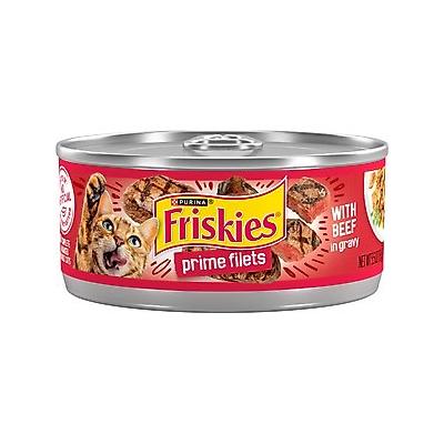 Friskies Prime Filets with Beef Canned Cat Food, 5.5-oz, case of 24