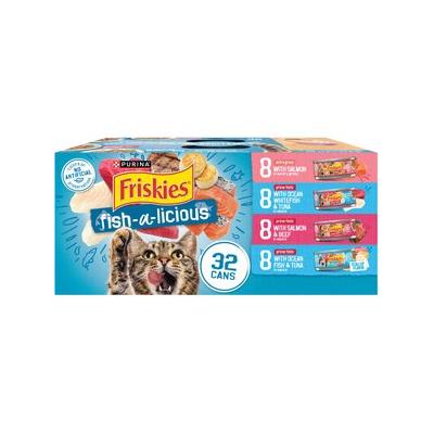 Friskies Fish-A-Licious Variery Pack Cat Food, 5.5-oz, case of 32