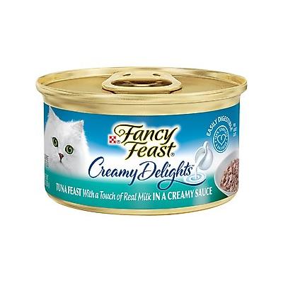 Fancy Feast Creamy Delights Tuna Feast in a Creamy Sauce Canned Cat Food, 3-oz, case of 24