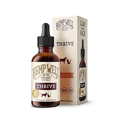Hemp Well Hemp Thrive Liquid Cat & Dog Supplement, 2-fl oz bottle