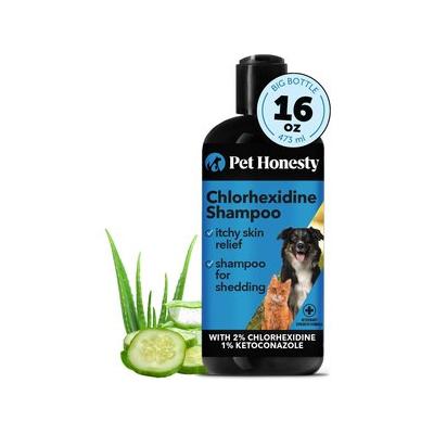 Pet Honesty Chlorhexidine Antibacterial Itchy Skin, Allergy Relief & Sensitive Skin Dog Shampoo, 16-fl oz bottle
