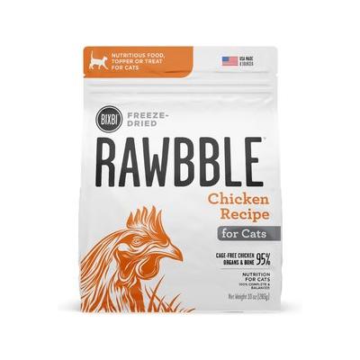 BIXBI RAWBBLE Chicken Recipe Grain-Free Freeze-Dried Cat Food, 3.5-oz bag