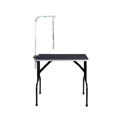 Master Equipment Dog Grooming Table with Arm, Black, 36-inch