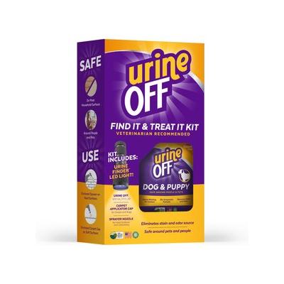 Urine Off Find It & Treat It Kit Stain & Odor Remover & Hi-Power LED Urine Finder, Puppy