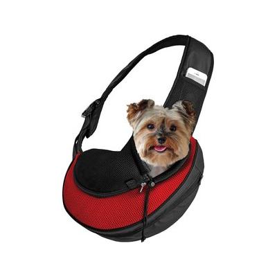 Katziela Expandable Sling Dog & Cat Carrier, Small, Red