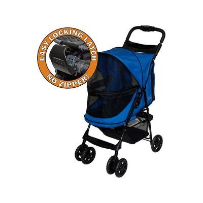 Pet Gear Happy trails No-Zip Pet Stroller, Sapphire