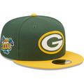 Men's New Era Green/Gold Green Bay Packers Super Bowl XXXI Letterman 59FIFTY Fitted Hat