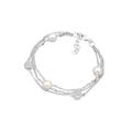 Elli - Kugel Elegant synthetischen Perlen 925 Silber Armbänder & Armreife Damen