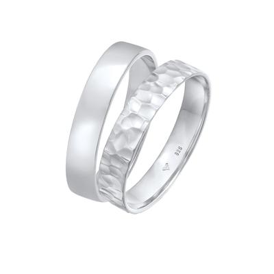 KUZZOI Set Unisex Basic Gehämmert 925 Silber 54 Herren Image