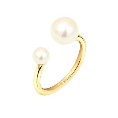 Elli - Süßwasserzuchtperle Modern 925 Silber Ringe 1 ct Damen (59.99 € / 1 ct) Image