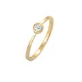 Elli DIAMONDS - Verlobung Solitär Diamant 0.06 ct. 585 Gelbgold Ringe Damen