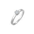 Elli DIAMONDS - Verlobung Diamant 0.12 ct. Luxuriös 585 Weißgold Ringe Damen