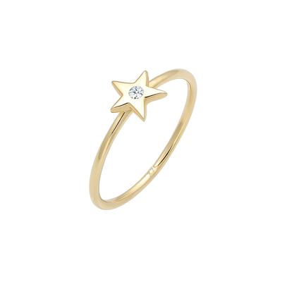 Elli DIAMONDS Bandring Stern Astro Diamant (0.015ct)375 Gelbgold 58 Damen Image