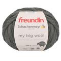 my big wool von freundin x Schachenmayr, Mid Grey meliert, aus Schurwolle