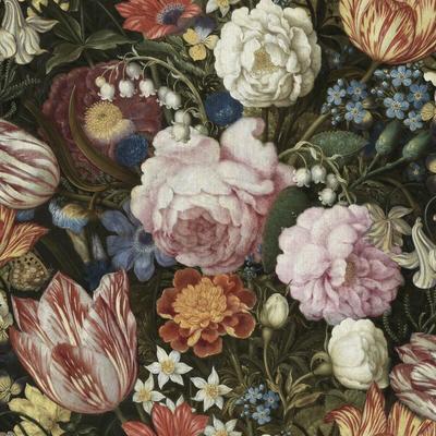 Vliestapete - Alte Meisters Blumen - 10m x 52cm Image