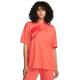 Nike Damen Sportswear Shot-Sleeve T-Shirt orange