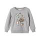 name it - Sweatshirt Nmmorm Light In Grey Melange, Gr.122/128