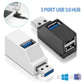 Hub USB 3.0 à 3 Ports transfert de données rapide séparateur USB pour ordinateur Portable Station