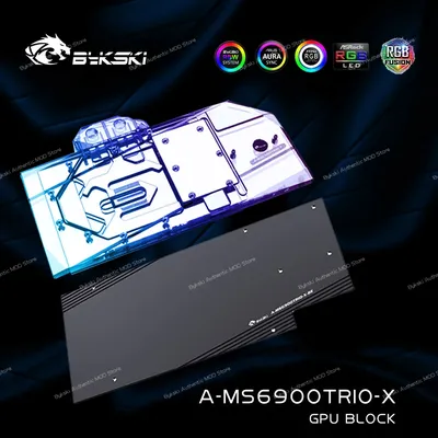 Bykski – bloc d'eau pour MSI RX 6800XT/6900XT pour carte graphique Gaming X Trio refroidisseur