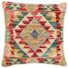 Boho Chic Ramirez Turkish Hand-Woven Kilim Pillow - 18'' x 19''