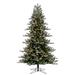 Vickerman 7.5' x 56" Frosted Danbury Spruce Artificial Pre-Lit Christmas Tree, Dura-Lit® Warm White LED Mini Lights.