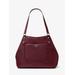 Michael Kors Molly Large Pebbled Leather Tote Bag Red One Size