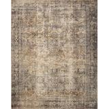 Brown/White 84 x 60 x 0.38 in Area Rug - Amber Lewis x Loloi Morgan Sunset/Ink Area Rug feat. CloudPile Polyester | 84 H x 60 W x 0.38 D in | Wayfair