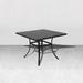 Winston Porter Gulabsa 37" Steel Dining Table Metal in Black/Gray | 28.5 H x 37 W x 37 D in | Wayfair B41A7EE15096436D8914BD395FD1BC74