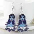 Disney Jewelry | Corpse Bride Emily Earrings | Color: Black/Blue | Size: Os