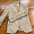 Burberry Jackets & Coats | Burberry Blazer | Color: Tan/White | Size: 10