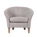 Accent Chair - Red Barrel Studio® Carina Channel Stitched Accent Chair - 32.5"W X 28.5"L X 27.5"H - Grey/Natural Polyester in Brown/Gray | Wayfair