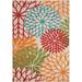 Green/Orange 66 x 42 x 1 in Area Rug - Winston Porter Hilbrecht Floral Flatweave Area Rug in | 66 H x 42 W x 1 D in | Wayfair