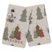 The Holiday Aisle® 2 Piece Good Tidings Tree & Globe Tea Towel Set Cotton Blend in Gray/Brown | 25 H x 16 W in | Wayfair