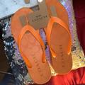 Coach Shoes | Coach Slippers | Color: Orange/Red | Size: 9