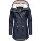 Regenmantel RAGWEAR "Monadis Rainy Intl." Gr. L (40), blau (navy) Damen Mäntel Übergangsmäntel