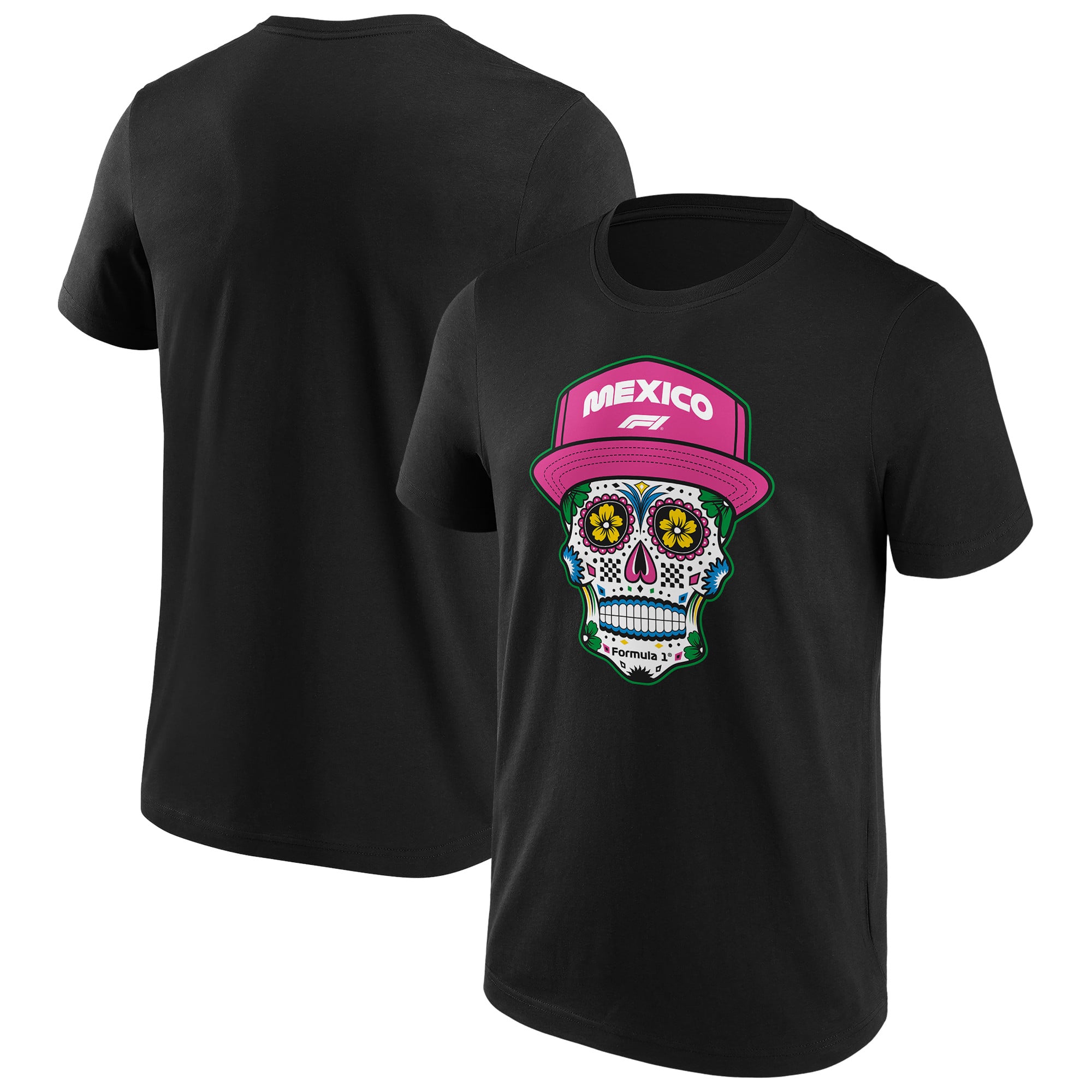 Formule 1 Mexico Skull T-shirt graphique - Homme Taille: XL
