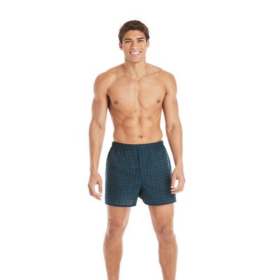 Hanes Men's Ultimate Tartan Boxer 5-Pack (Size M) Blue/Red/Green, Cotton,Polyester