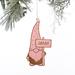 Personalization Mall Christmas Gnome Personalized Wood Ornament - Pink Stain Wood in Brown/Pink | 4.75 H x 1.25 W in | Wayfair 37194-P