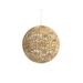 The Holiday Aisle® Oversized Metallic Globe Snowflake Ornament Ball Ornament Plastic in Gray/Yellow | 8.5 H x 8.5 W x 8.5 D in | Wayfair