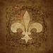 Fleur De Lis Living Golden Fleur De Lis - Wrapped Canvas Print Canvas | 12 H x 12 W x 1.25 D in | Wayfair F6098AABA7CD4E26BD6C6F7AD1B501FF