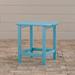 POLYWOOD® South Beach 18" Outdoor Side Table Plastic in Black | 18 H x 15 W x 19 D in | Wayfair SBT18BL