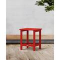 POLYWOOD® Long Island 18" Outdoor Side Table Plastic in Red | 18 H x 15 W x 15 D in | Wayfair ECT18SR