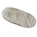 Brown/White 48 x 30 x 3 in Area Rug - Everly Quinn Mar Vista Eternity Shag Faux Sheepskin Oval Rug In Brown & White Sheepskin/Faux Fur | Wayfair