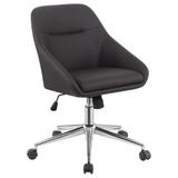 Latitude Run® Task Chair Upholstered in Gray/Black/Brown | 32.25 H x 22.5 W x 25.5 D in | Wayfair 89959D00F2DB40E6B30542624D0FA388
