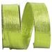 The Holiday Aisle® Woven Metallic Lame Wired Edge Ribbon Plastic in Green | 1.5 H x 900 W x 5 D in | Wayfair A057A125699540BB8B2451E3886F8FC4