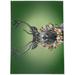 The Holiday Aisle® Djamschid Deer Wreath Evergreen Indoor Door Mat Synthetics in White | 60 H x 36 W x 0.08 D in | Wayfair